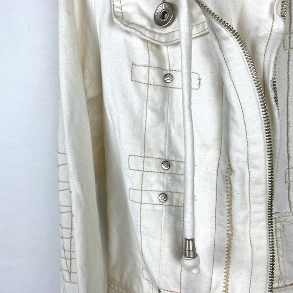 Mur Mur Ivory Double Zipper Jacket - Picture 7 of 10